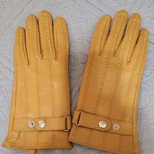 Merona Yellow Leather Gloves